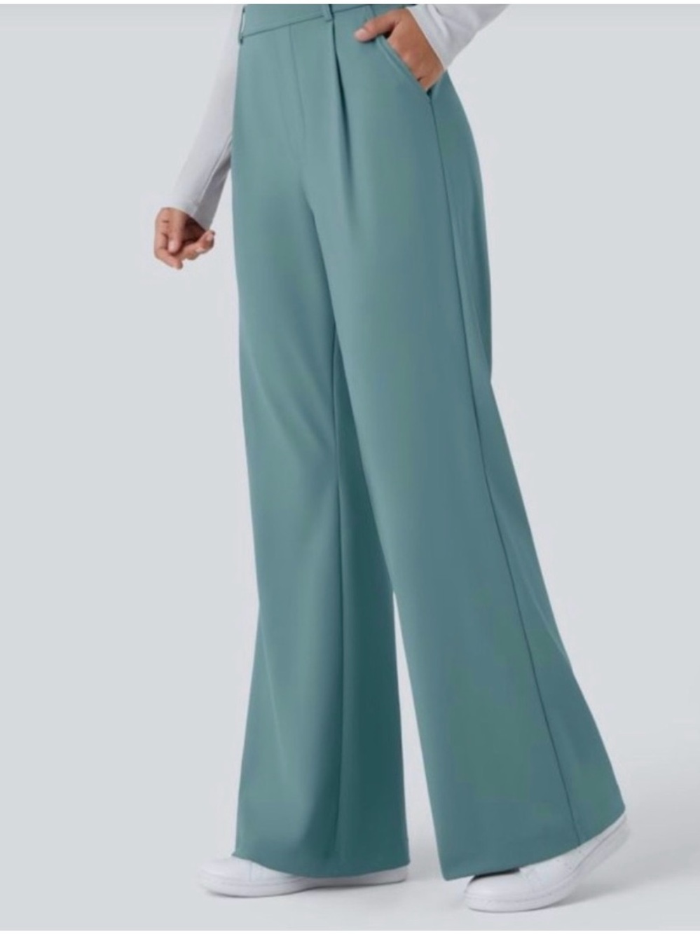 HALARA NWT Teal Wide-Leg Women's Pants Size Small